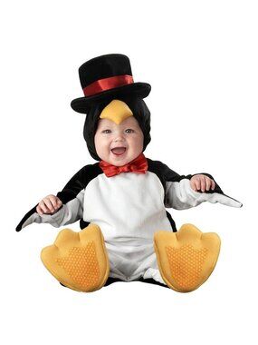 Lil Penguin Animal Baby Infant Halloween Costume Cosplay Romper (18 Months)